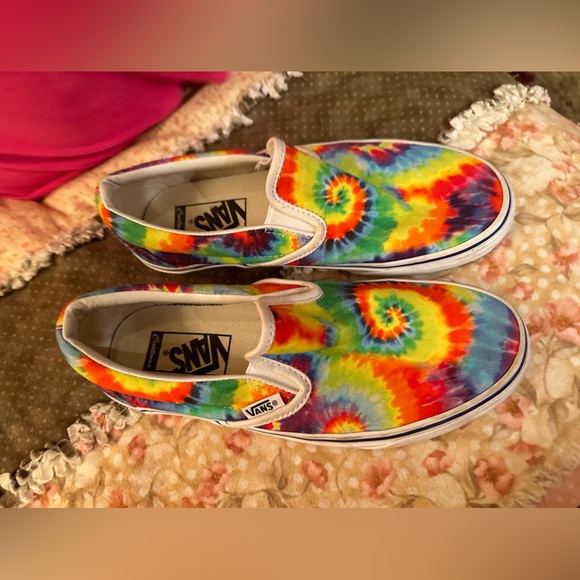 Vans Signature Tye-Dye Canvas Shoes Womens size 7.0 - Picture 2 of 4